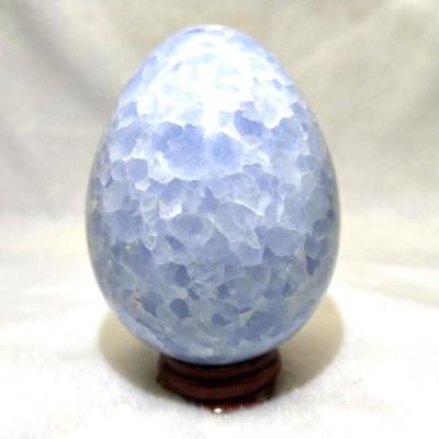 China Wholesale Natural Blue Calcite Crystal Healing Egg Egg from Europe for Decoration for sale