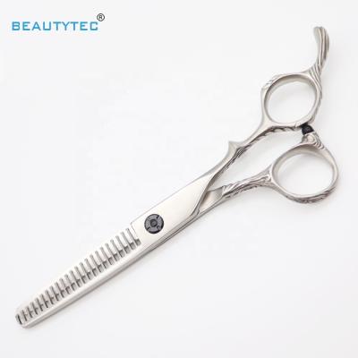 China Japan Style Thinning Scissors 221-23W 6inch Professional Convex Edge Hairdressing Barber Matte Hair Cutting Thinning Scissors for sale