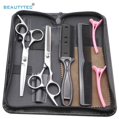 China Hot professional hair scissors baber straight blade convex scissors set professional hair scissors thinnier set for sale