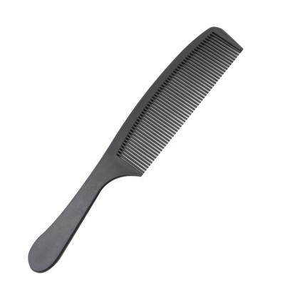 China Custom Black Heat Resistant Teasing Comb Carbon Hair Cutting Comb Beauty Salon Fashionable Professional Dressing Tool for sale