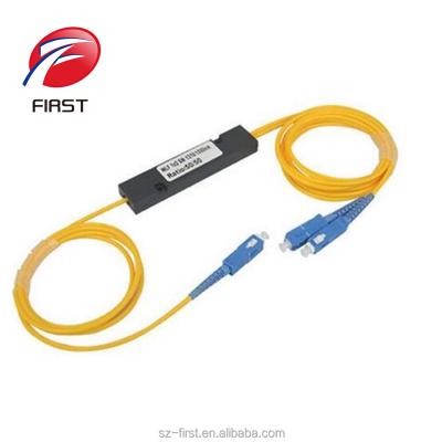 China FTTH 1x2 1x4 1x8 1x16 1x24 SC APC FTTH PLC Splitter 1 2 gpon fiber optic splitter for sale