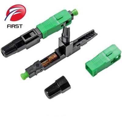 China Telecom Embedded Fast Field Assembly Ftth Fiber Optic SC/APC Quick Connector for sale