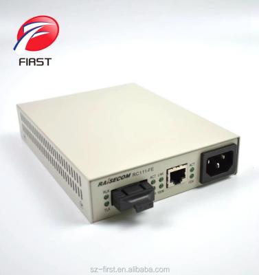 China Original Computer RJ45 Ethernet RC111-FE-S1 Fiber Optic To ISDN Media Converter Raisecom Transceiver for sale