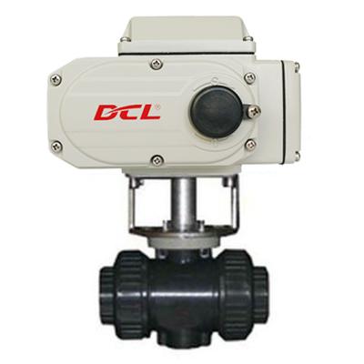 China 2 Way Double True Union Motorized PVC Control Valve for sale