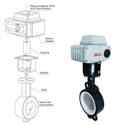 China SS316 Electric Butterfly Valve for sale