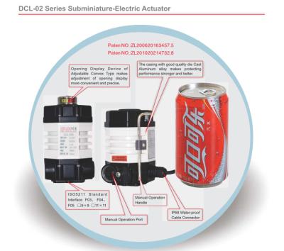 中国 小型フランジを付けたようになった針弁DC24V DCLの多回転アクチュエーター 販売のため