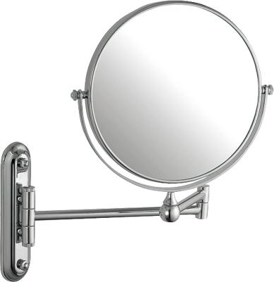 China Luxury Wall Mounted Magnifying Magnifying Makeup Mirror Hotel Mirrors Decor Wall With Two Sides Make Up Mirror for sale