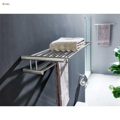 China Durable 60mm Steel 304Stainless Forging And Polishing Bath Towel Rack 4 Bar Towel Rack for sale