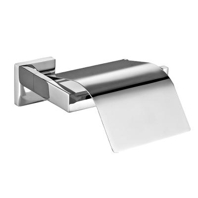 China Bathroom Durable High Quality Hardware Wall Mounted Polished Stainless Steel Art Toilet Paper Holder for sale