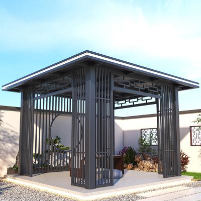 China Necessary Motorized Louvre Pergola Bioclimatic Pergola Aluminum Alloy Villa Aluminum Environmental Protection Exterior for sale