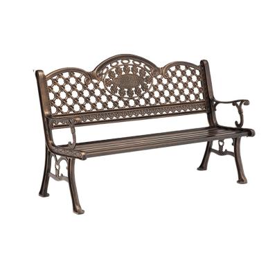 China Modern Best Selling Outdoor Furniture Garden Beaches Park Mental Double Seat Bench Patio Beaches for sale