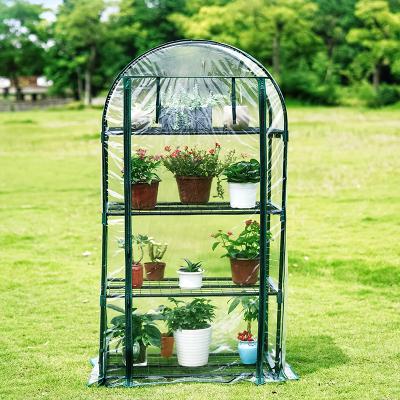 China Well-designed Outdoor Portable Greenhouse Easily Assembled PVC Transparent Waterproof Sunroom With 3-Layer Backing for sale