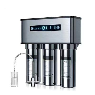 China Hotel Water Filter Stainless Steel RO System Water Purifier Without Tank Machine Reverse Osmosis Water Filter System for sale