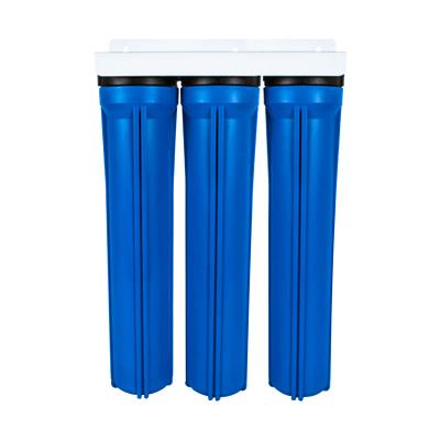 China Without Whole House Filter Housing 1/2/3stages Big Blue Electricity Maker 20 Plastic Clear Sand Water Filter Housing for sale