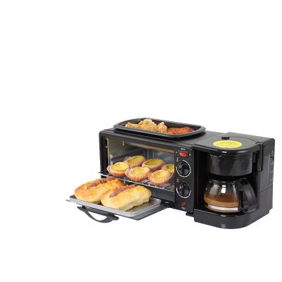 China Wholesale hotel waffle machine breakfast machine three in one breakfast machine for sale