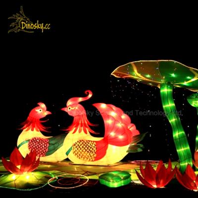 China Decorative festival decoration tangerine duck lanterns in the theme park, shopping mall or on the street. for sale