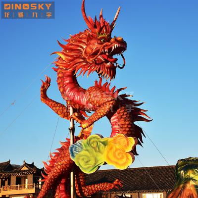 China Festival decoration attractive dragon decorative lanterns in theme park, shopping mall for festivals for sale