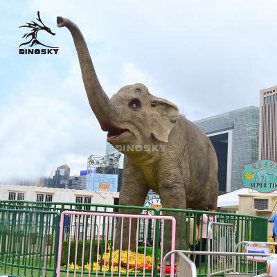 China Life Size Huge Realistic Elephant Zigong Model Factory Theme Park Amusement Park Ride Animatronic for sale