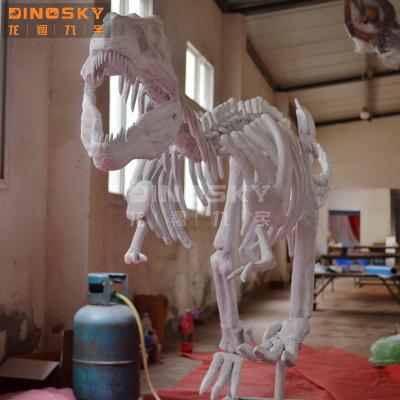 China Jurassic Theme Park Dinosaur Artificial Skeletons Reproductions Tyrannosaurus Rex Display Model for sale