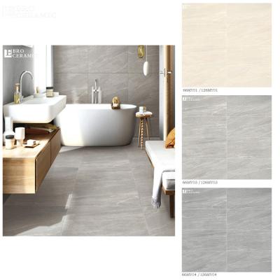 China Rustic tiles porcelain ceramic tile production in full body 60x60 60x120 porcelain floor tiles good use for living room lobby floor tiles for sale