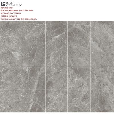 China Greg Rustic Color Tiles And Marble Matte Porcelain Tiles 600X600 600X1200 66HG07 for sale