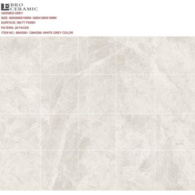 China Rustic Tiles Marble To Look Matte Finish Luxury Flooring Living Room Hotel Floor Decoration Tiles Porcelain 600x600 for sale