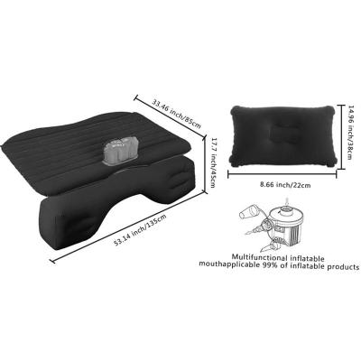 China Flocking Small Car Back Seat Sleeping Artifact Air Cushion Bed for sale