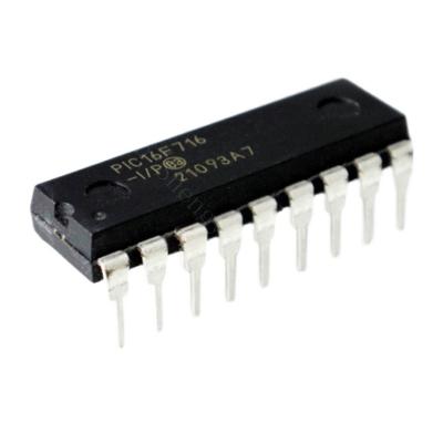 China New and original Integrated Circuits PIC16F716-I/P PIC16F716 IP Circuits Electronic Components Parts In Stock PIC16F716-I/P for sale