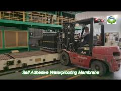 high strength polymer self adhesive waterproofing membrane wet laying