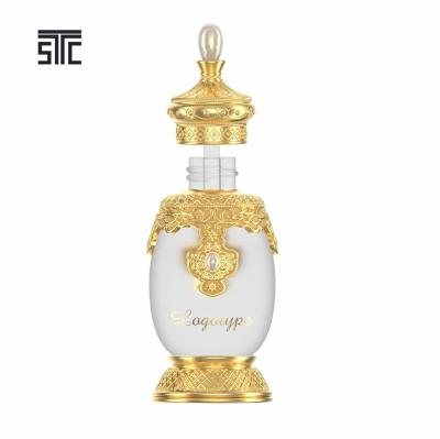 China Personal care glass bottle with pearl cap for perfume or concentrated oil for sale