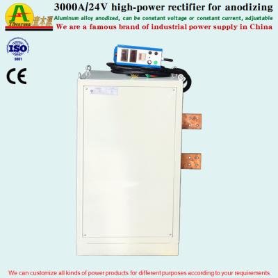 China Chinese industrial equipment manufacturer sells 3000A/24V air-cooled high-power anodizing rectifier, aluminum alloy oxidation equipment for sale