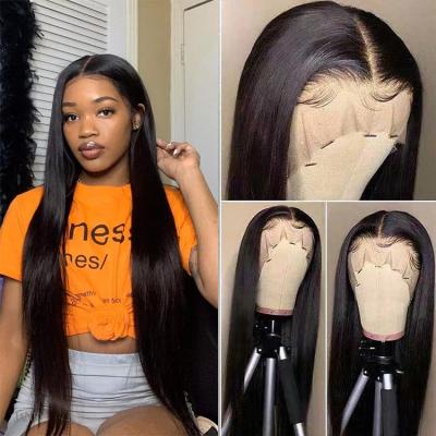 China Factory Price 150% 180% 200% Density Unprocessed High Quality Virgin Remy Hair Pre Plucked 360 Lace Frontal Wigs Lace Frontal Wigs With Baby Hair for sale