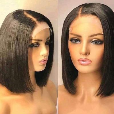 China Short Lead Wigs 13*4 4*4 Hairline Human Hair Lace Front Human Hair Wigs Hd Swiss Natural Brazilian Straight Lace Front Human Hair Wigs For Black Women for sale