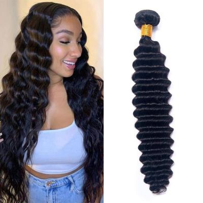 China 10A Grade Curly Raw Indian Deep Curly Double Unprocessed Virgin Hair Bundles Vendors Wholesale Virgin Hair Extensions for sale