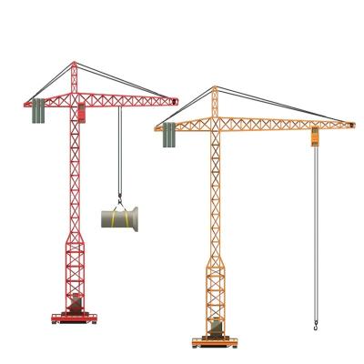 China Topkit 5612) popular 6ton tower crane QTZ80 (electric hammerhead/construction tower crane for sale