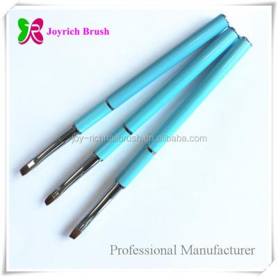 China Light blue color gel nail natural brush NAIL nail kolinsky UV gel for sale