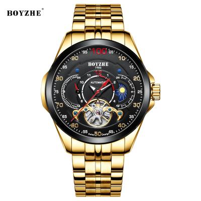 China 2020 new model automatic waterproof fast delivery watches men automatic black dial watch custom logo watch for sale