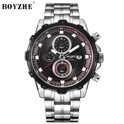 China Boyzhe Automatic Date Sports Style Business Mechanical Movement Men's Fashion Watch for sale