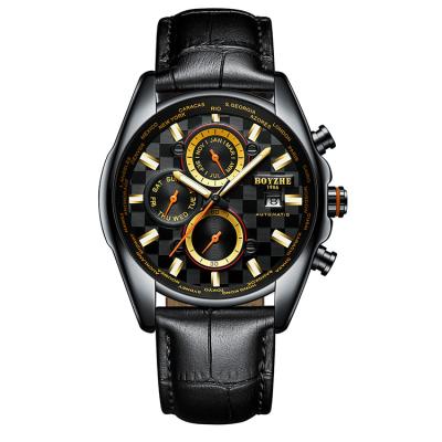 China Auto date customize tourbillion watch mechanicalc to belong your own logo on automatic mechanical watches for sale