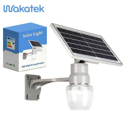 China Tri Colors WAKATEK 12w 10w Solar Flood Light Garden Portable Outdoor Waterproof Solar Light Light for sale