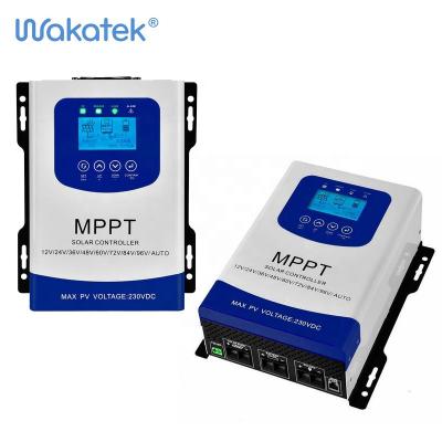 China WAKATEK 48V 96V automatic solar controller mppt charger solar controller 60A 100A for sale