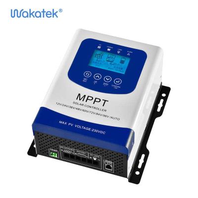 China Hybrid Solar Charger Controller WAKATEK PV 230V Solar Charge Controllers MPPT Solar Charge Controller for sale