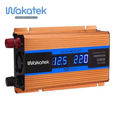 China Automotive DC-AC Wakatek RV Inverter 12v Power Inverter 2000 Watt 1200w 600w 300w for sale