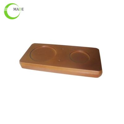 China Eco - Friendly CNC Machining Solid Wood Base For Coffee Pot for sale