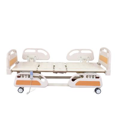 China Wholesale Aluminum Hospital Patient Furniture Factory Side Rails 3 Function Medical Electric Hospital Bed With Infusion Pole for sale