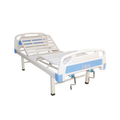 China High Quality Metal Manual 2 Function Medical Bed With ABS Head &Foot Board for sale