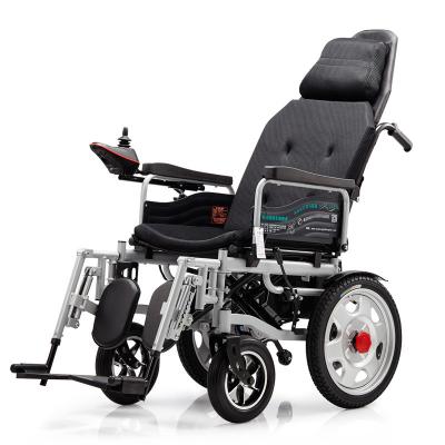 China Electric aluminum alloy sight factory price joystick electric motors aluminum alloy wheelchair for disabled for sale