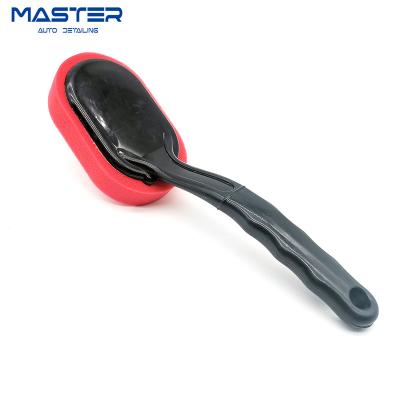 China Plastic + Shiny Foam Brush Master M71009 Foam Brush Car Replaceable Head And Tire Auto Tire Waxing Applicator for sale