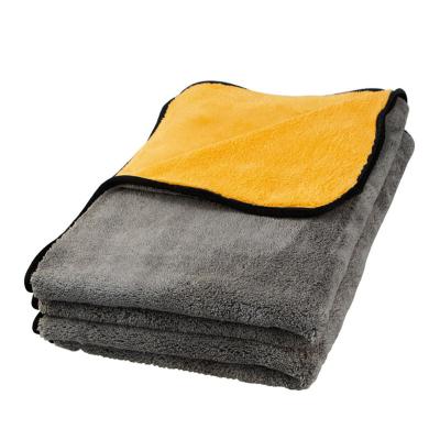 China Extra Large Size Super Double Color Car Microfiber Master M71102 60x90cm Absorbent 900GSM Wash Detailing Microfiber Towel for sale