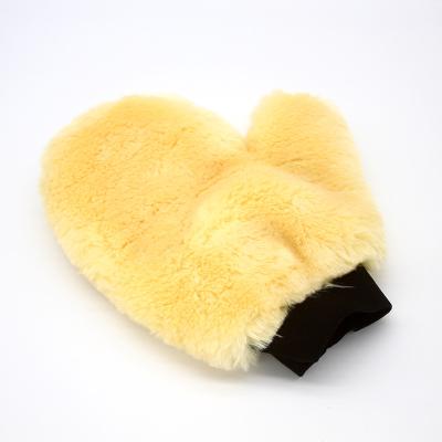 China Imitate Lambswool Master M71202A Scratch Free Imitate Lambswool Car Wash Glove Detailing Glove With Inch Imitated Sheepskin For Car Detailing for sale